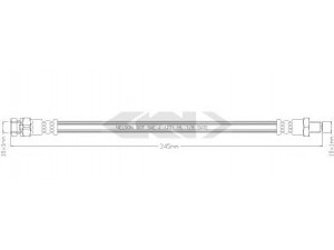 SPIDAN 340321 stabdžių žarnelė
ML107002