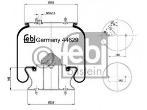 FEBI BILSTEIN 44629 dėklas, pneumatinė pakaba 
 Pakaba -> Pneumatinė pakaba
1 726 239, 2 024 283, 2 024 284