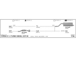 IMASAF 561000422 išmetimo sistema 
 Išmetimo sistema -> Išmetimo sistema, visa