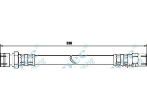 APEC braking HOS3088 stabdžių žarnelė 
 Stabdžių sistema -> Stabdžių žarnelės
90135563201, 91135560501