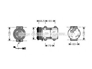 AVA QUALITY COOLING FDK276 kompresorius, oro kondicionierius 
 Oro kondicionavimas -> Kompresorius/dalys
1058283, 97AW19D629DB