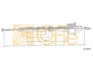 COFLE 15.2071 sankabos trosas 
 Dviratė transporto priemonės -> Kabeliai ir tachometro velenaai -> Sankabos trosas
6186531, 6614733, 7119320