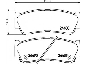 HELLA PAGID 8DB 355 013-081 stabdžių trinkelių rinkinys, diskinis stabdys 
 Techninės priežiūros dalys -> Papildomas remontas
583022BA00, 583022BA20, 583022BA40