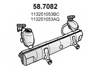 ASSO 58.7082 galinis duslintuvas 
 Išmetimo sistema -> Duslintuvas
113251053AQ, 113251053BC, 113251053BN