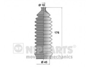 NIPPARTS J2858000 gofruotoji membrana, vairavimas 
 Vairavimas -> Gofruotoji membrana/sandarinimai
48572-60B10