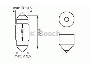 BOSCH 1 987 302 227 lemputė