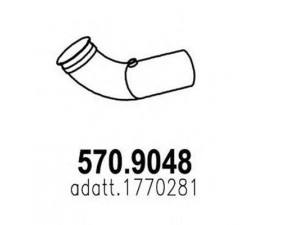 ASSO 570.9048 išleidimo kolektorius 
 Išmetimo sistema -> Išmetimo vamzdžiai
1770281