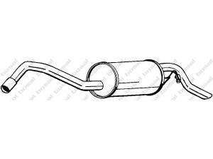 BOSAL 279-559 galinis duslintuvas 
 Išmetimo sistema -> Duslintuvas
1003949, 1019407, 1076528, 1496892