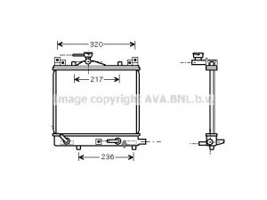 AVA QUALITY COOLING SZA2058 radiatorius, variklio aušinimas 
 Aušinimo sistema -> Radiatorius/alyvos aušintuvas -> Radiatorius/dalys
1770075F10