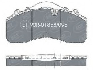 SCT Germany SP 305 stabdžių trinkelių rinkinys, diskinis stabdys 
 Techninės priežiūros dalys -> Papildomas remontas
190 6439, 1906467, 24204920, 34201020