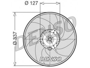 DENSO DER21004 ventiliatorius, radiatoriaus 
 Aušinimo sistema -> Oro aušinimas
125371, 125371