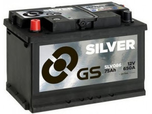 GS SLV086 starterio akumuliatorius 
 Elektros įranga -> Akumuliatorius