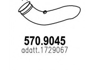 ASSO 570.9045 išleidimo kolektorius 
 Išmetimo sistema -> Išmetimo vamzdžiai
1729067