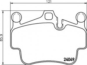 HELLA 8DB 355 014-161 stabdžių trinkelių rinkinys, diskinis stabdys 
 Techninės priežiūros dalys -> Papildomas remontas
99735193903, 99735193905