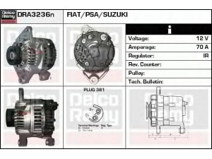 DELCO REMY DRA3236N kintamosios srovės generatorius 
 Elektros įranga -> Kint. sr. generatorius/dalys -> Kintamosios srovės generatorius
5705F3, 5705G2, 5705H9, 5705T8