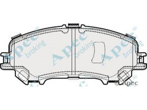APEC braking PAD2032 stabdžių trinkelių rinkinys, diskinis stabdys
D10604BA0A, D10604EA0A