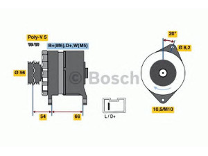 BOSCH 0 986 043 151 kintamosios srovės generatorius 
 Elektros įranga -> Kint. sr. generatorius/dalys -> Kintamosios srovės generatorius
GNU 2333, GXE 2473