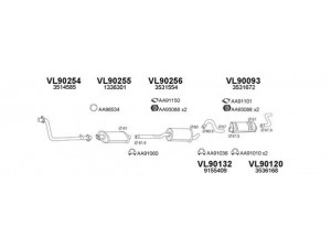 VENEPORTE 900128 išmetimo sistema 
 Išmetimo sistema -> Išmetimo sistema, visa
