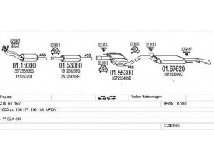 MTS C380685008849 išmetimo sistema 
 Išmetimo sistema -> Išmetimo sistema, visa
