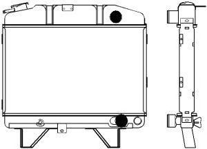 SAKURA  Automotive 1622-0301 radiatorius, variklio aušinimas
