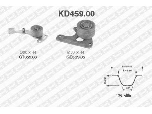 SNR KD459.00 paskirstymo diržo komplektas 
 Techninės priežiūros dalys -> Papildomas remontas
0829-11, 0830-02, 0831-20, 0831-Q8