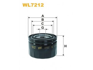 WIX FILTERS WL7212 alyvos filtras 
 Techninės priežiūros dalys -> Techninės priežiūros intervalai
15400P5TG00, 15400PDDE00, 15400PDDEOO