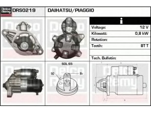 DELCO REMY DRS0219 starteris 
 Elektros įranga -> Starterio sistema -> Starteris
28100-87551
