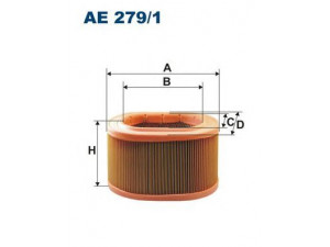 FILTRON AE279/1 oro filtras 
 Filtrai -> Oro filtras
324, IIM324, 5012565, 5012650, A840X9601ABA