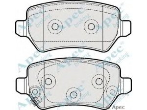 APEC braking PAD1981 stabdžių trinkelių rinkinys, diskinis stabdys 
 Techninės priežiūros dalys -> Papildomas remontas
58302A2A30