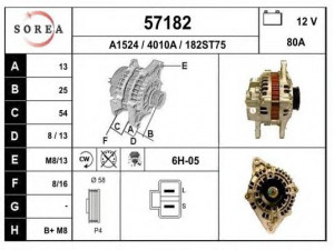 EAI 57182 kintamosios srovės generatorius 
 Elektros įranga -> Kint. sr. generatorius/dalys -> Kintamosios srovės generatorius
3730022600