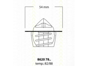 TRISCAN 8620 7888 termostatas, aušinimo skystis 
 Aušinimo sistema -> Termostatas/tarpiklis -> Thermostat
4038969, F8DE8575AA, XF1E8575BA