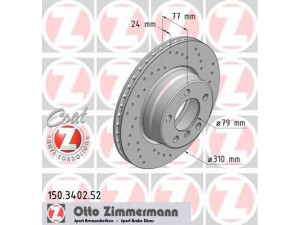 ZIMMERMANN 150.3402.52 stabdžių diskas 
 Dviratė transporto priemonės -> Stabdžių sistema -> Stabdžių diskai / priedai
3411 6 764 021