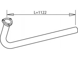 DINEX 47181 išleidimo kolektorius 
 Išmetimo sistema -> Išmetimo vamzdžiai
81.15204.5754