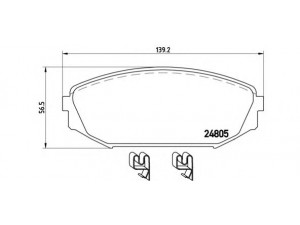 BREMBO P 28 049 stabdžių trinkelių rinkinys, diskinis stabdys 
 Techninės priežiūros dalys -> Papildomas remontas
43022S3VA00, 43022S3VA01, 43022S3VA02