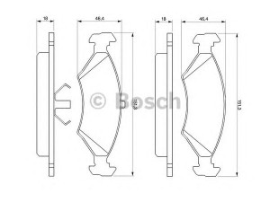 BOSCH 0 986 466 402 stabdžių trinkelių rinkinys, diskinis stabdys 
 Techninės priežiūros dalys -> Papildomas remontas
1039106, 1595523, 1619209, 1659935