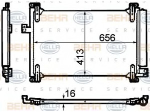 HELLA 8FC 351 304-711 kondensatorius, oro kondicionierius 
 Oro kondicionavimas -> Kondensatorius
51751384, 51804557