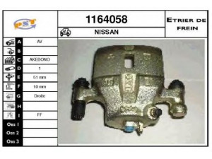 SNRA 1164058 stabdžių apkaba
41000D1410