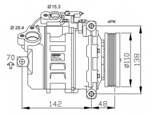 NRF 32534G kompresorius, oro kondicionierius 
 Oro kondicionavimas -> Kompresorius/dalys
64509174805, 64526915083, 64526953474
