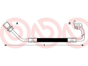 BREMBO T 24 014 stabdžių žarnelė 
 Stabdžių sistema -> Stabdžių žarnelės
6142529, 6184723, 86VB2078EA, 1987476514