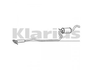 KLARIUS FE227B vidurinis duslintuvas 
 Išmetimo sistema -> Duslintuvas
5026787, 6203799