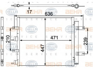 HELLA 8FC 351 304-181 kondensatorius, oro kondicionierius 
 Oro kondicionavimas -> Kondensatorius
XR82 8762, XR82 8837, XR85 3523