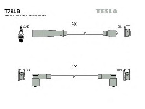 TESLA T294B uždegimo laido komplektas 
 Kibirkšties / kaitinamasis uždegimas -> Uždegimo laidai/jungtys
4300014