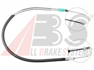 A.B.S. K16588 trosas, stovėjimo stabdys 
 Stabdžių sistema -> Valdymo svirtys/trosai
4745.Z8, 4746.35