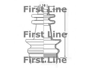 FIRST LINE FCB2415 gofruotoji membrana, kardaninis velenas 
 Ratų pavara -> Gofruotoji membrana