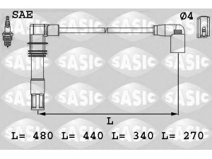 SASIC 9286013 uždegimo laido komplektas