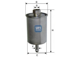UFI 31.587.00 kuro filtras 
 Techninės priežiūros dalys -> Papildomas remontas
25055083, 25055481, 89028787