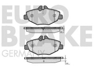 EUROBRAKE 5502223346 stabdžių trinkelių rinkinys, diskinis stabdys 
 Techninės priežiūros dalys -> Papildomas remontas
0034206520, 0034209920, 0044208720