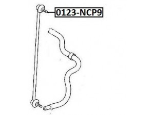 ASVA 0123-NCP9 šarnyro stabilizatorius 
 Ašies montavimas/vairavimo mechanizmas/ratai -> Stabilizatorius/fiksatoriai -> Savaime išsilyginanti atrama
48820-0D010, 48820-52030