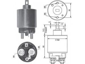 MAGNETI MARELLI 940113050241 solenoidinis jungiklis, starteris