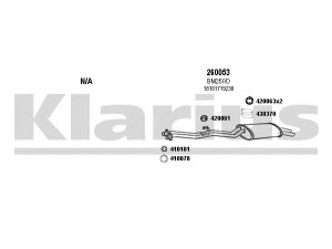 KLARIUS 060145E išmetimo sistema 
 Išmetimo sistema -> Išmetimo sistema, visa